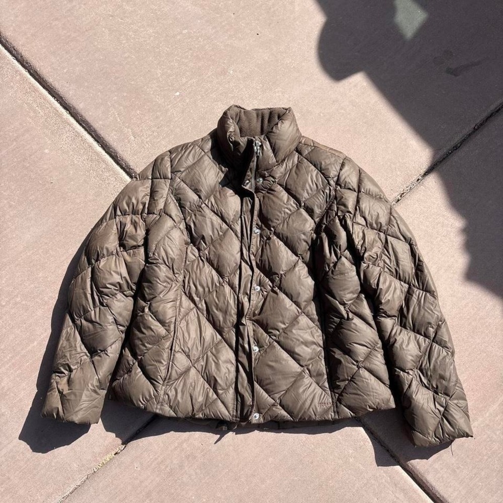 Brown Eddie Bauer Goose Down Puffer Jacket EB700 XL‎